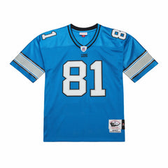 Calvin Johnson Detroit Lions 2007 Authentic Throwback Retired Player Jersey - Blue - Mitchell & Ness