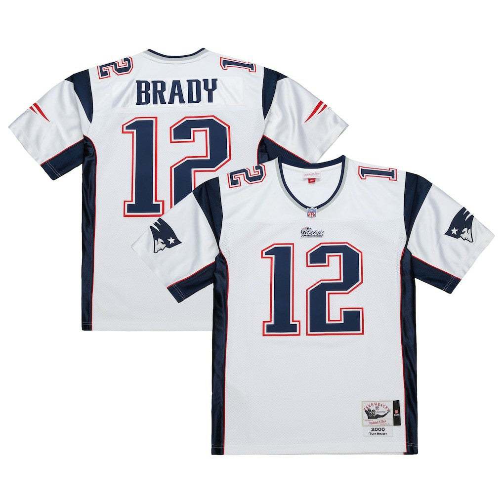 Tom Brady New England Patriots 2000 Authentic Jersey - White - Mitchell & Ness