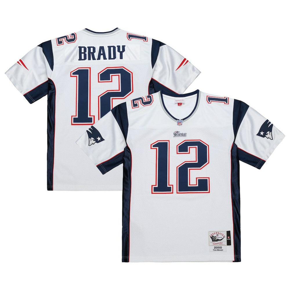 Tom Brady New England Patriots 2000 Authentic Jersey - White - Mitchell & Ness