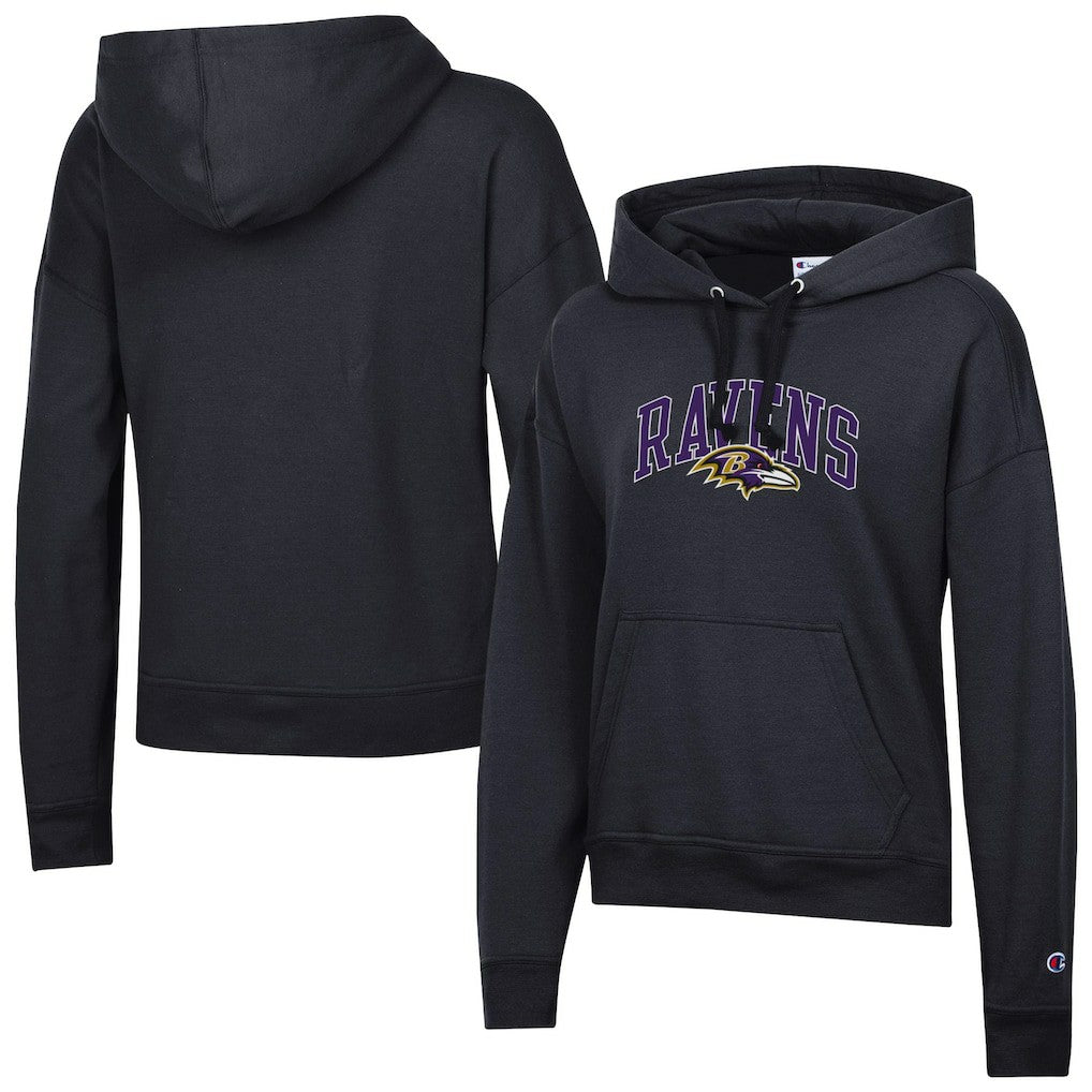 Baltimore Ravens Champion Women's Powerblend Hoodie - Black - NFL