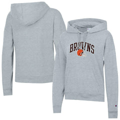 Cleveland Browns Champion Women's Powerblend Hoodie - Heather Gray - NFL