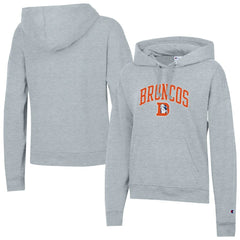 Denver Broncos Champion Women's Powerblend Hoodie - Heather Gray - NFL