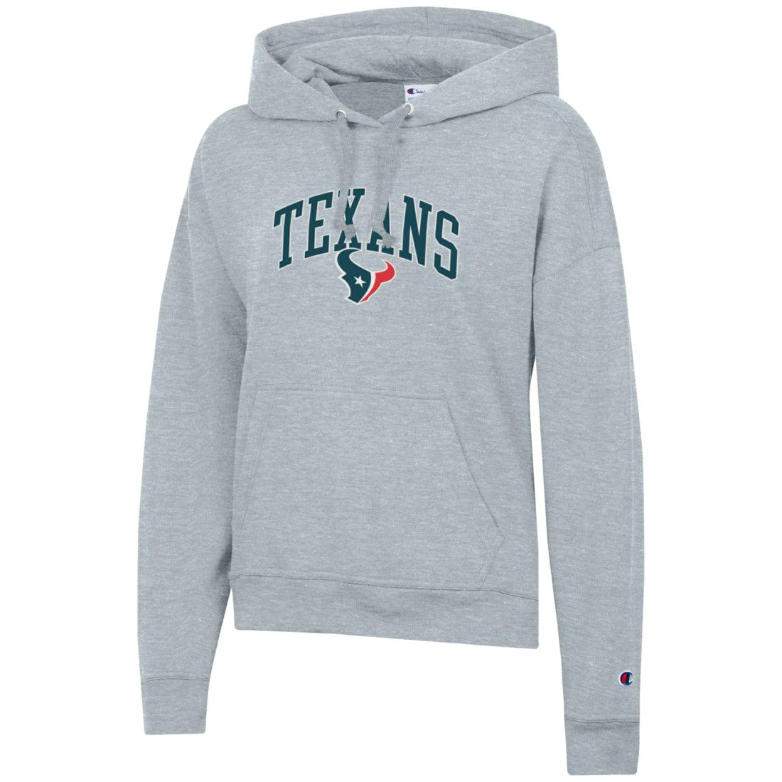 Houston Texans Champion Women's Powerblend Hoodie - Heather Gray - NFL