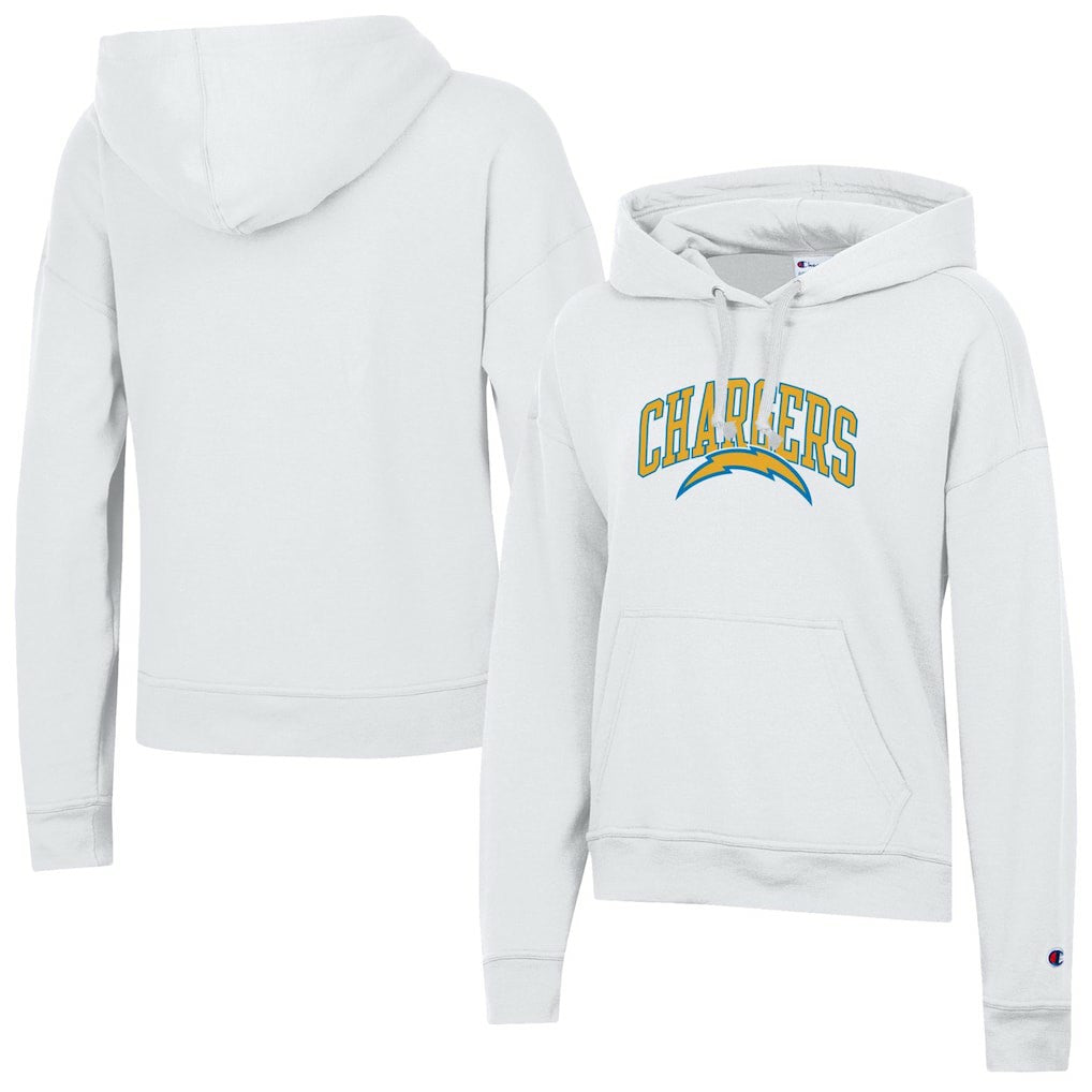 Los Angeles Chargers Champion Women's Powerblend Hoodie - White - NFL