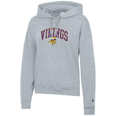 Minnesota Vikings Champion Women's Powerblend Hoodie - Heather Gray - NFL
