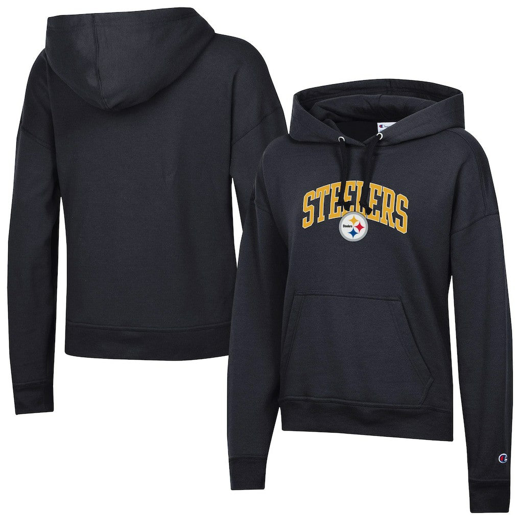 Pittsburgh Steelers Champion Women's Powerblend Hoodie - Black - NFL