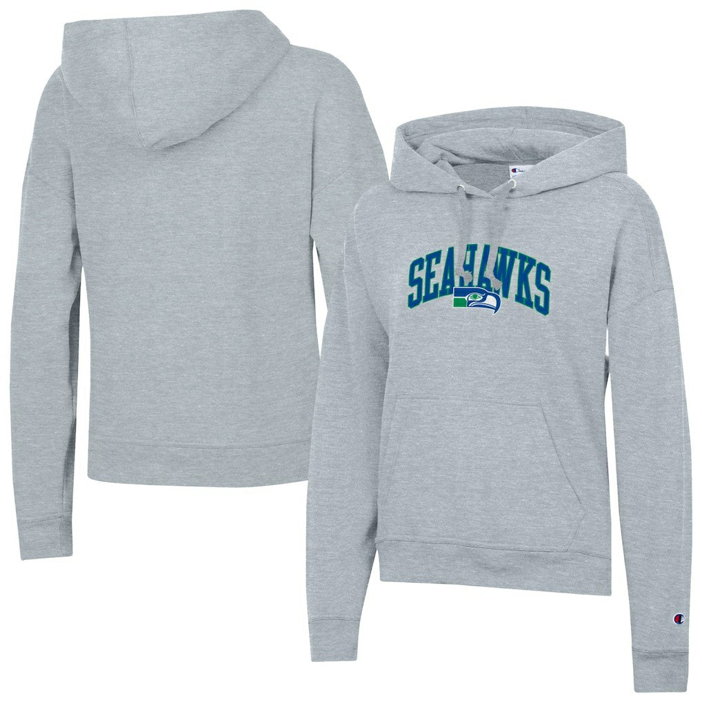 Seattle Seahawks Champion Women's Powerblend Hoodie - Heather Gray - NFL