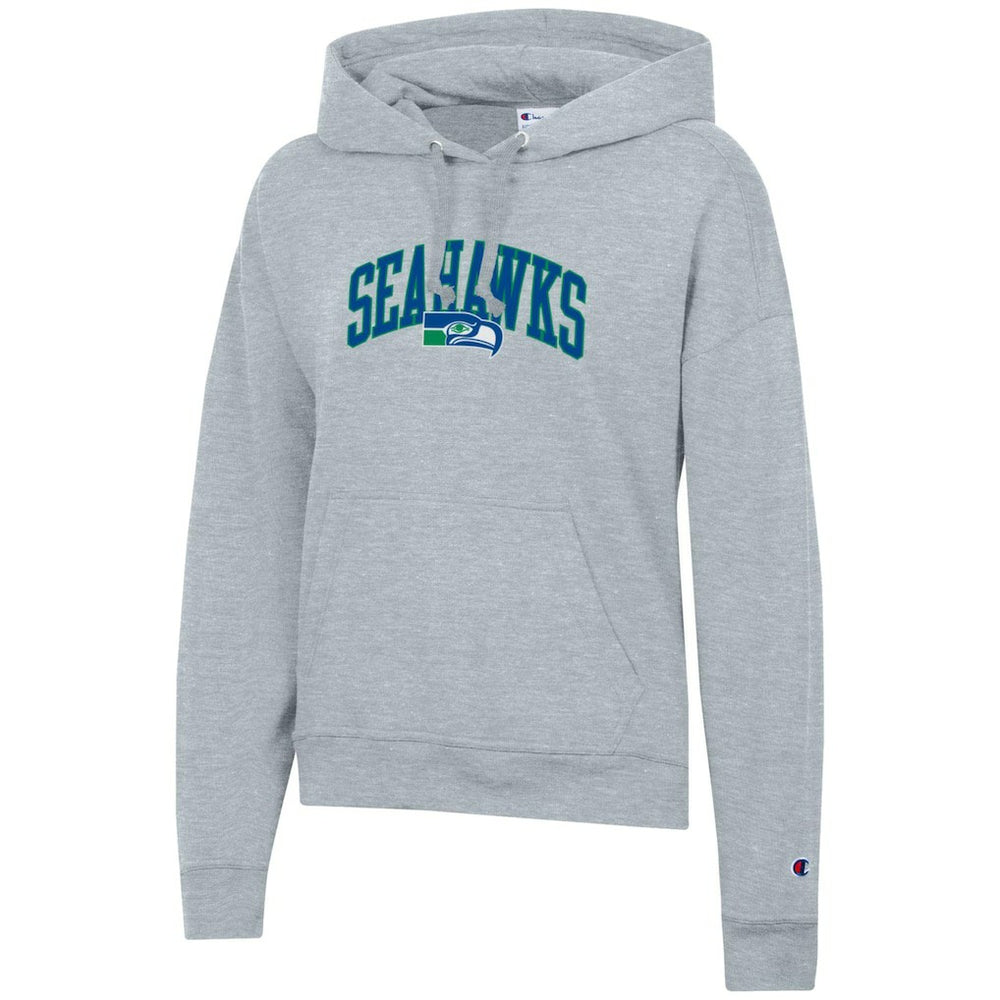 Seattle Seahawks Champion Women's Powerblend Hoodie - Heather Gray - NFL