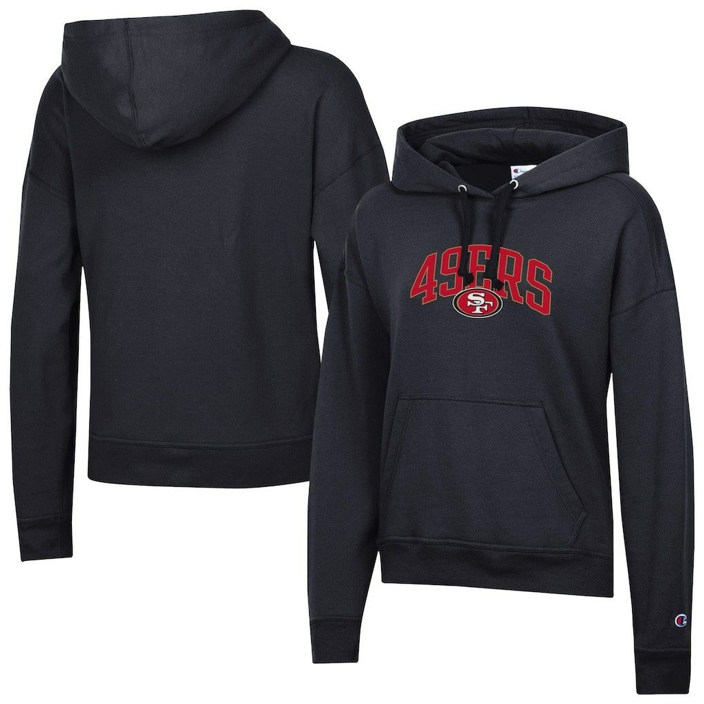 San Francisco 49ers Champion Women's Powerblend Hoodie - Black - NFL