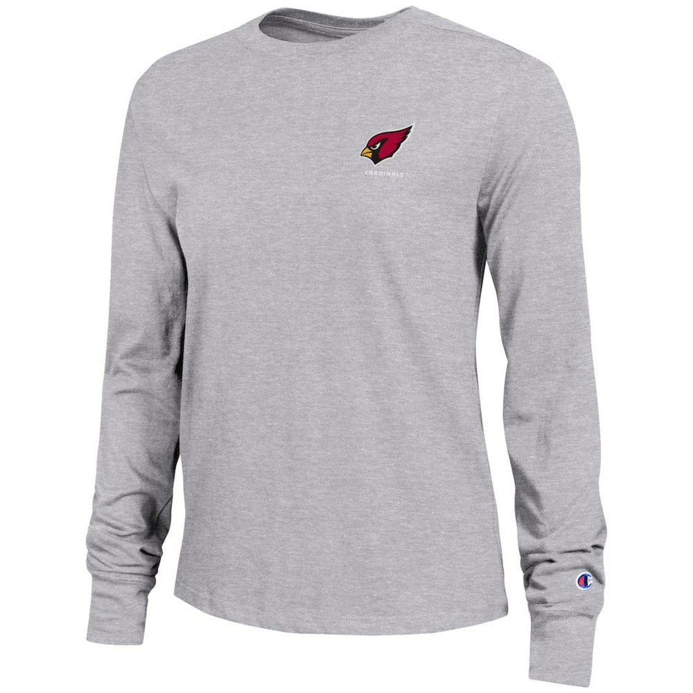 Arizona Cardinals Champion Women's Core Long-Sleeve T-Shirt - Heather Gray - NFL