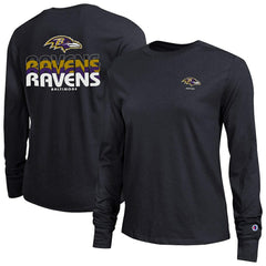 Baltimore Ravens Champion Women's Core Long-Sleeve T-Shirt - Black - NFL