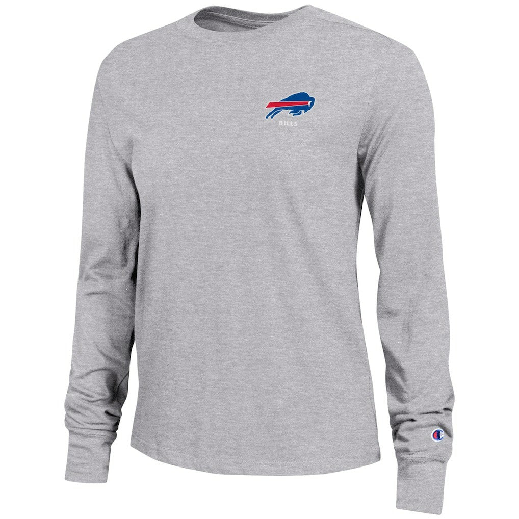 Buffalo Bills Champion Women's Core Long-Sleeve T-Shirt - Heather Gray - NFL