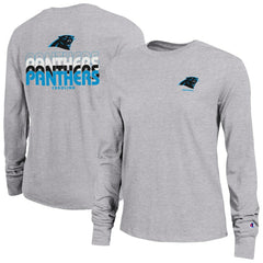 Carolina Panthers Champion Women's Core Long-Sleeve T-Shirt - Heather Gray - NFL
