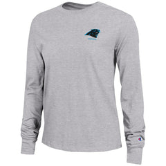 Carolina Panthers Champion Women's Core Long-Sleeve T-Shirt - Heather Gray - NFL