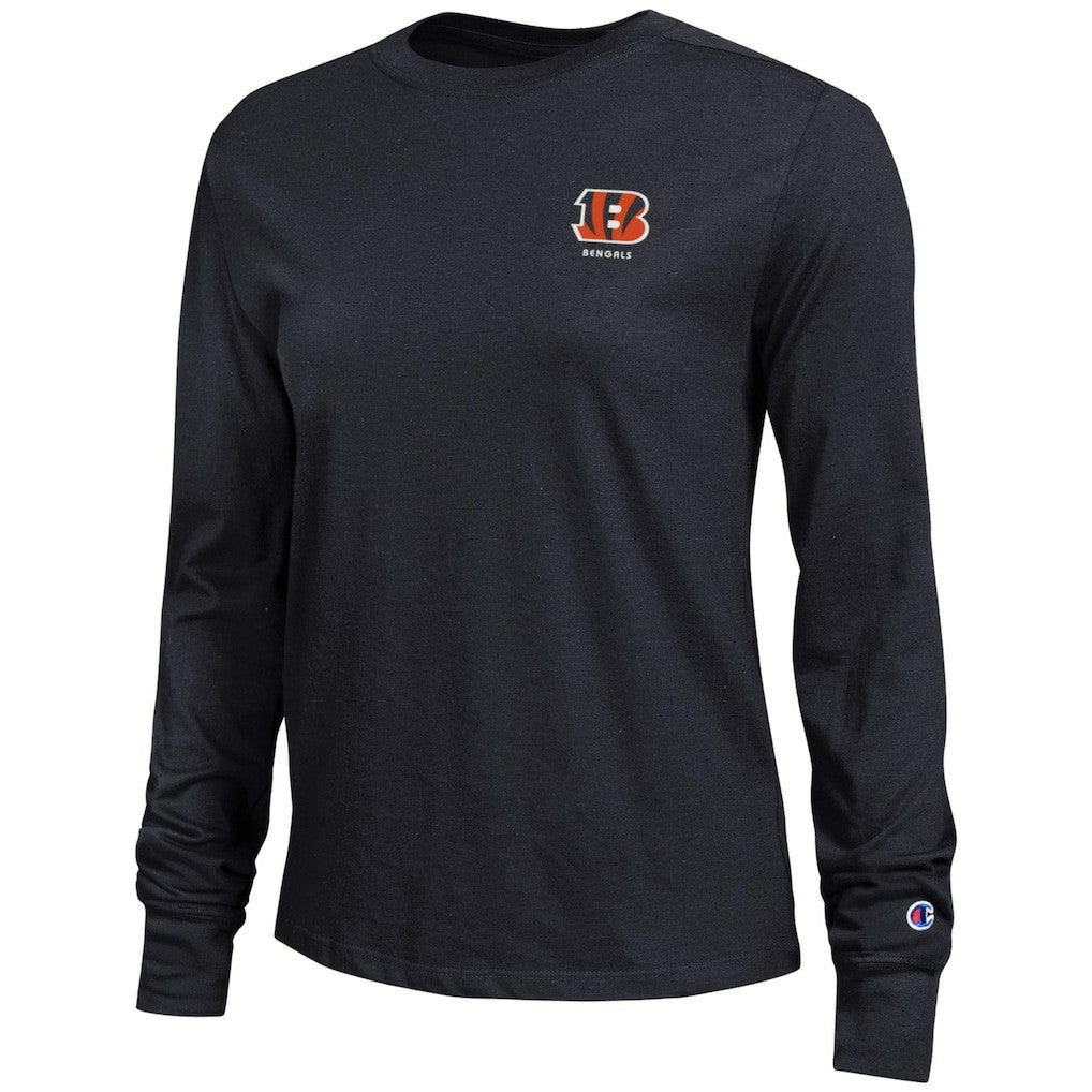 Cincinnati Bengals Champion Women's Core Long-Sleeve T-Shirt - Black - NFL