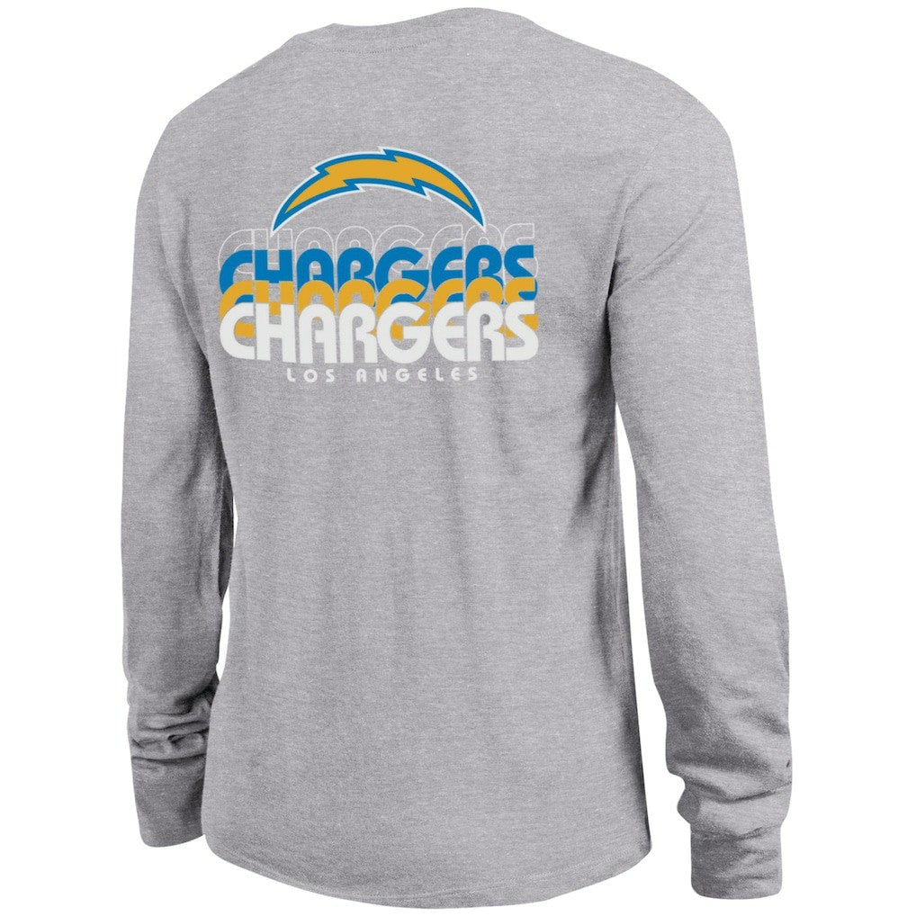 Los Angeles Chargers Champion Women's Core Long-Sleeve T-Shirt - Heather Gray - NFL