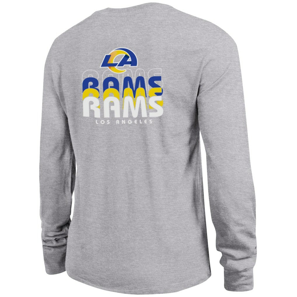 Los Angeles Rams Champion Women's Core Long-Sleeve T-Shirt - Heather Gray - NFL
