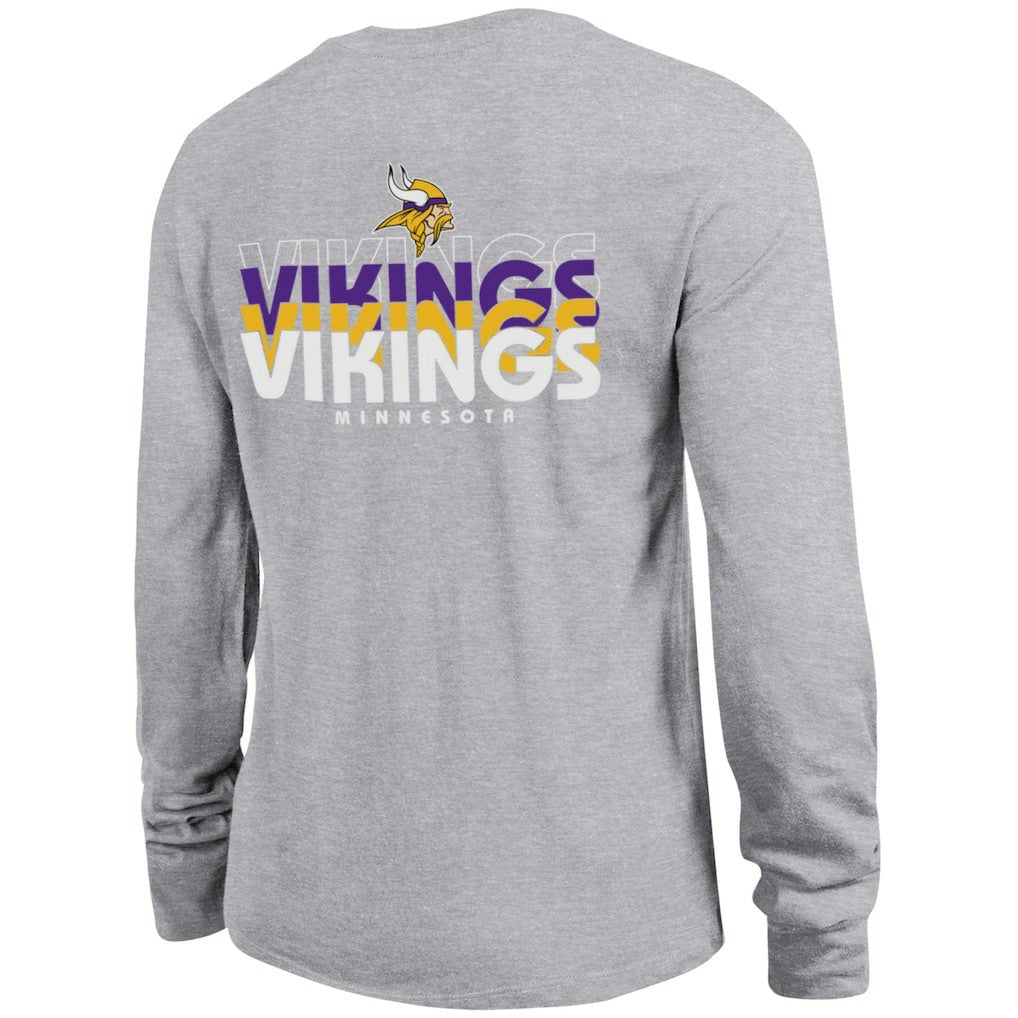 Minnesota Vikings Champion Women's Core Long-Sleeve T-Shirt - Heather Gray - NFL