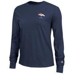 Denver Broncos Champion Women's Core Long-Sleeve T-Shirt - Navy - NFL