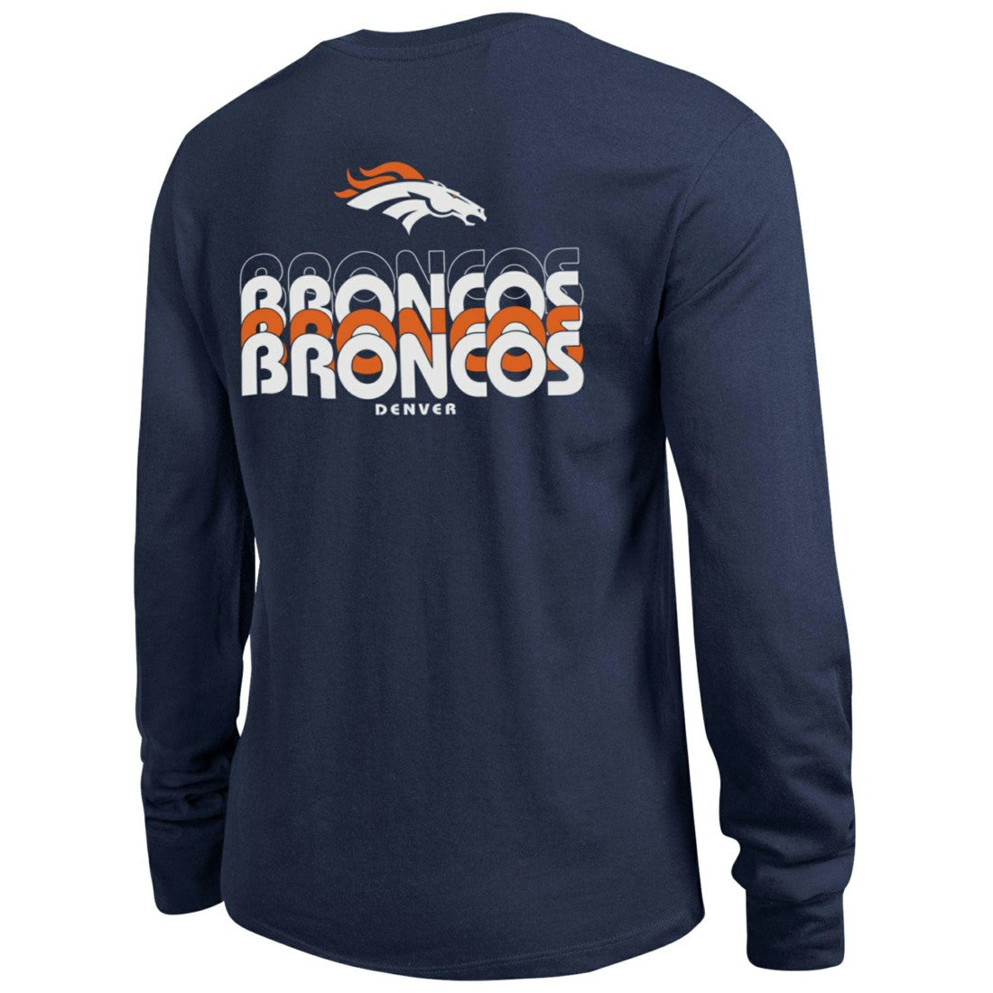 Denver Broncos Champion Women's Core Long-Sleeve T-Shirt - Navy - NFL