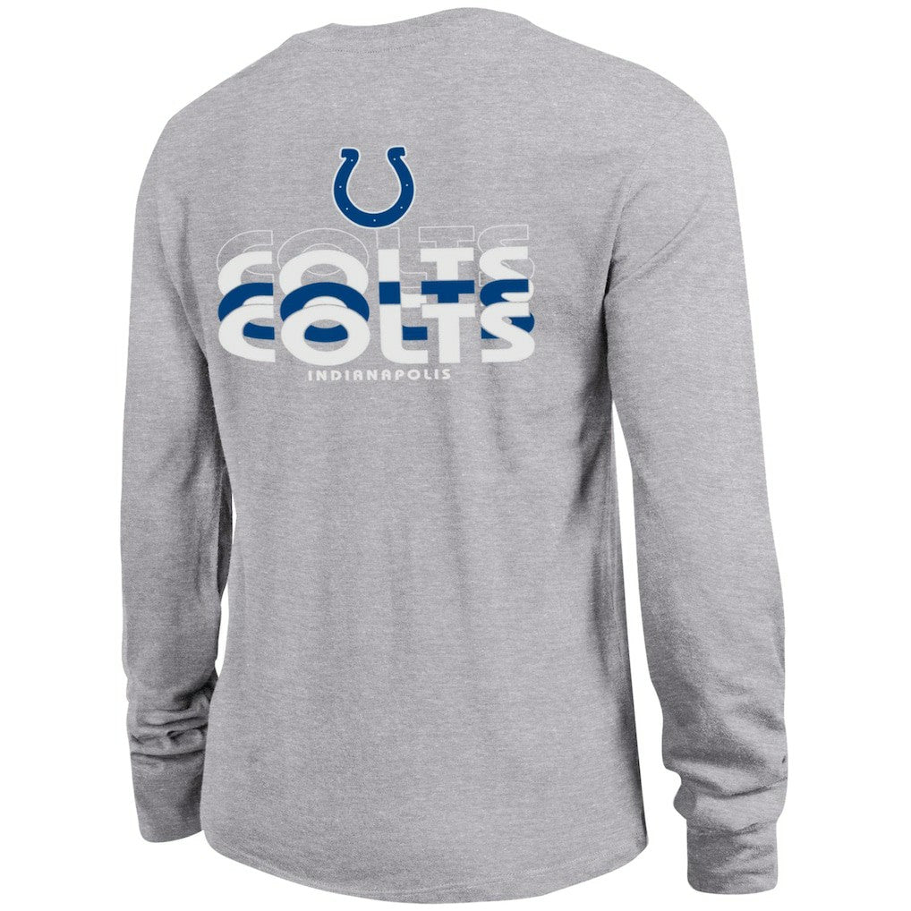 Indianapolis Colts Champion Women's Core Long-Sleeve T-Shirt - Heather Gray - NFL