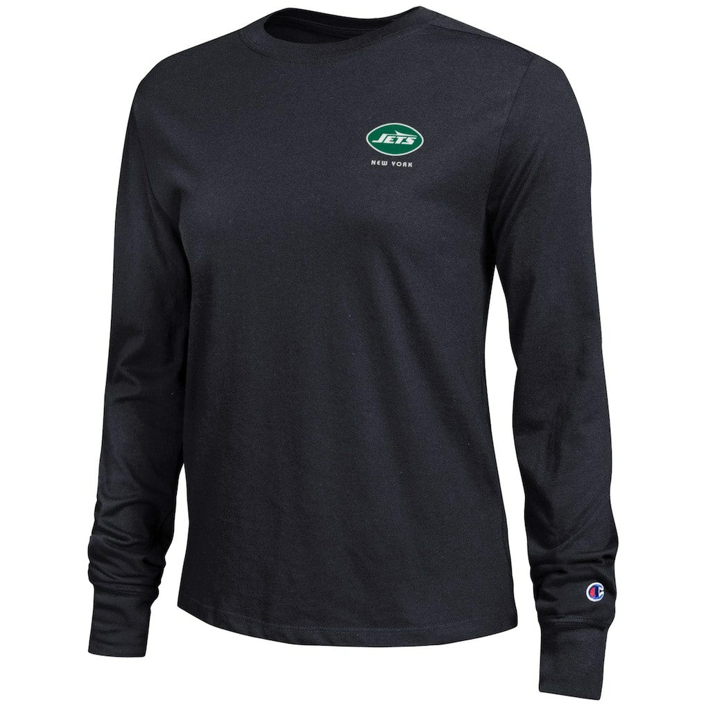New York Jets Champion Women's Core Long-Sleeve T-Shirt - Black - NFL