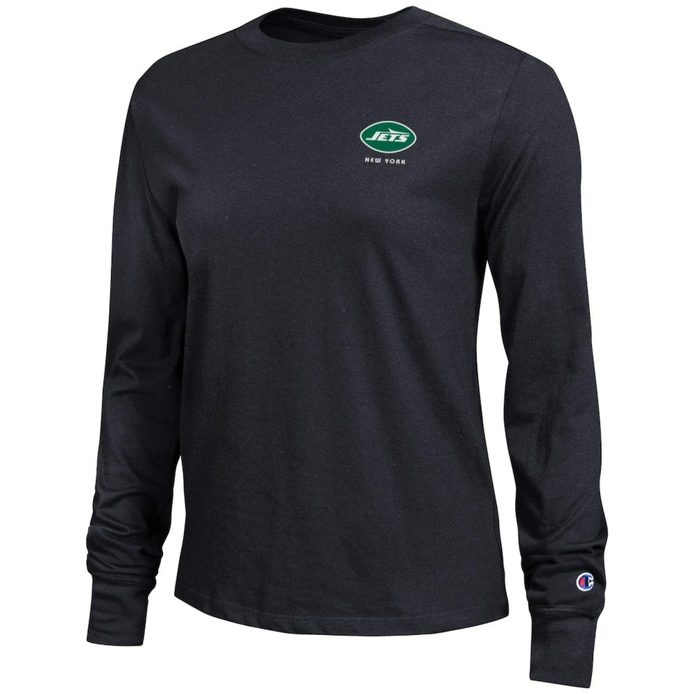 New York Jets Champion Women's Core Long-Sleeve T-Shirt - Black - NFL
