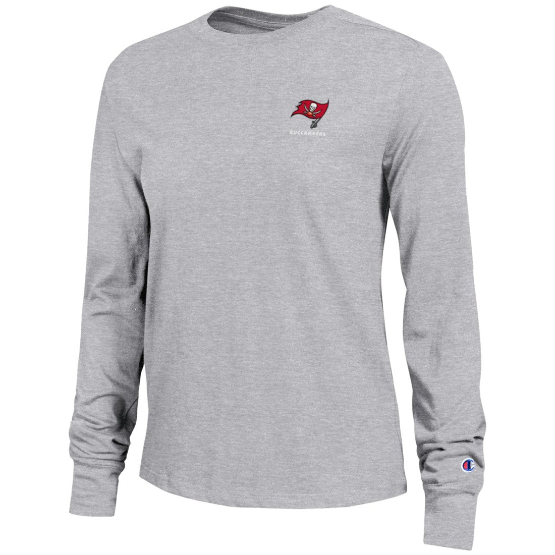 Tampa Bay Buccaneers Champion Women's Core Long-Sleeve T-Shirt - Heather Gray - NFL