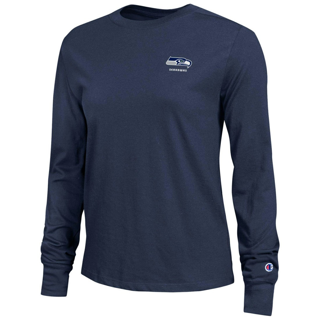 Seattle Seahawks Champion Women's Core Long-Sleeve T-Shirt - College Navy - NFL