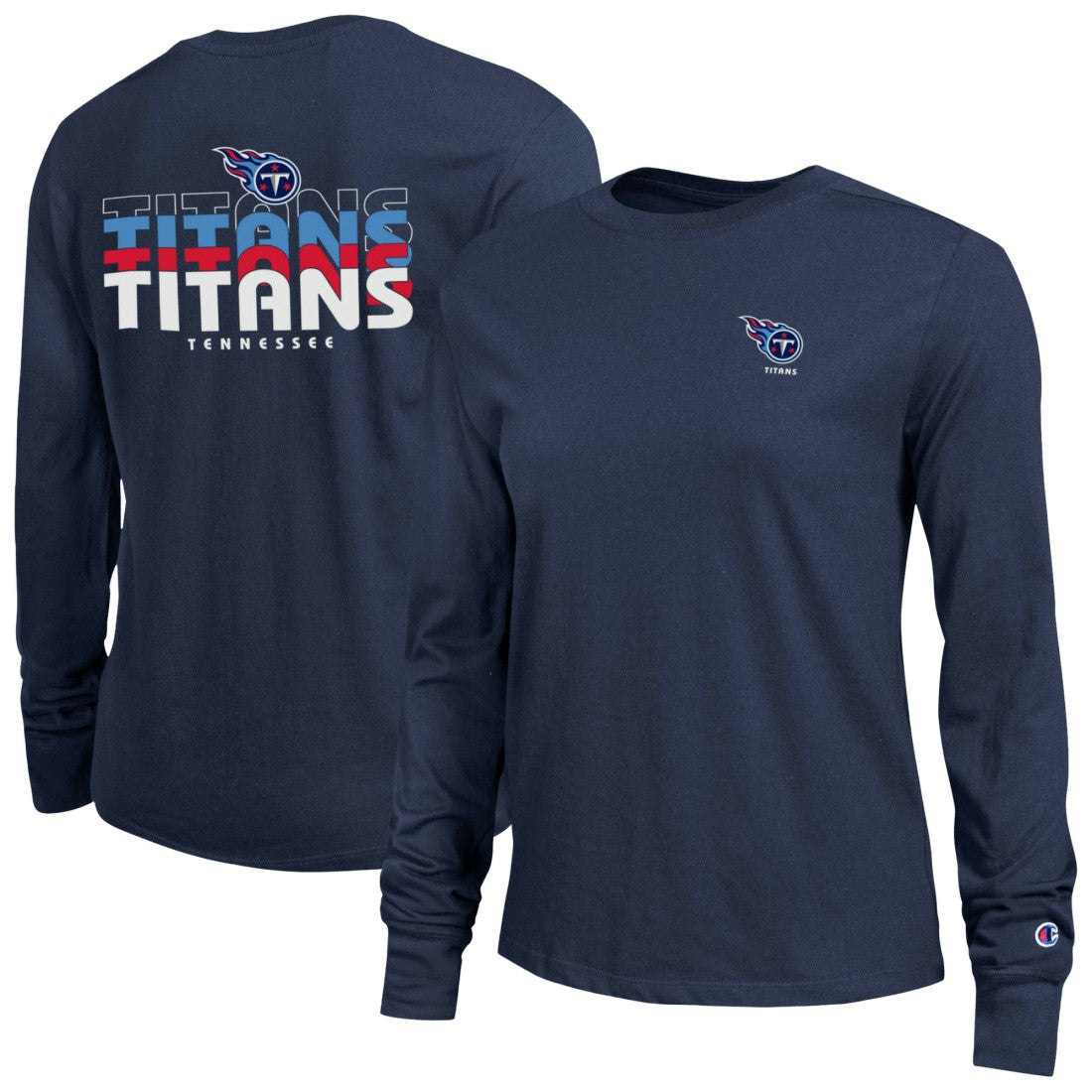 Tennessee Titans Champion Women's Core Long-Sleeve T-Shirt - Navy - NFL