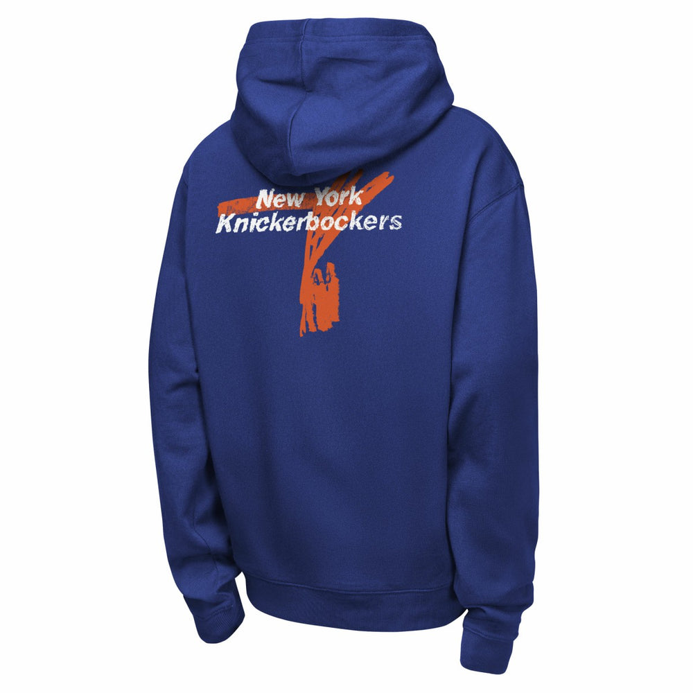 Nike New York Knicks Youth Courtside Club Premiere Hoodie Blue