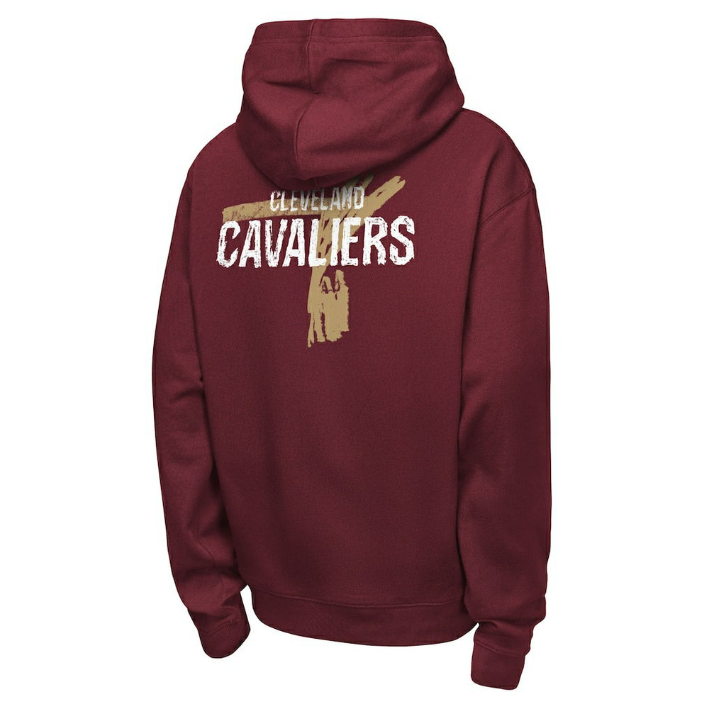Nike Cleveland Cavaliers Youth Courtside Club Premiere Hoodie Wine