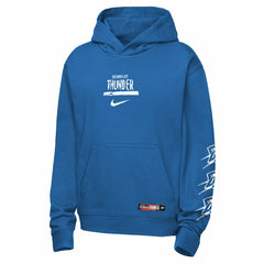 Nike Oklahoma City Thunder Youth Courtside Club Premiere Hoodie Blue