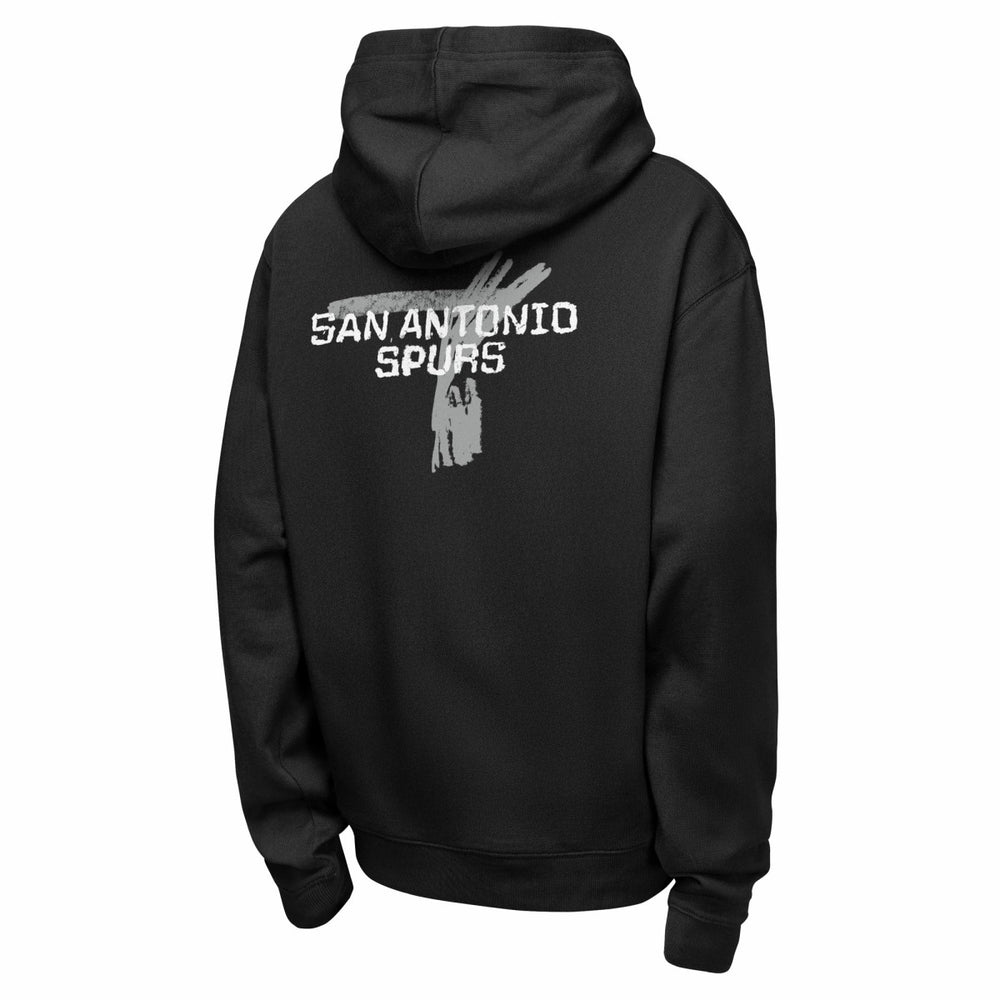 Nike San Antonio Spurs Youth Courtside Club Premiere Hoodie Black