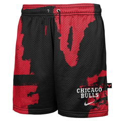 Nike Chicago Bulls Youth Courtside Pro Shot Dri-FIT Mesh Practice Shorts Black/Red