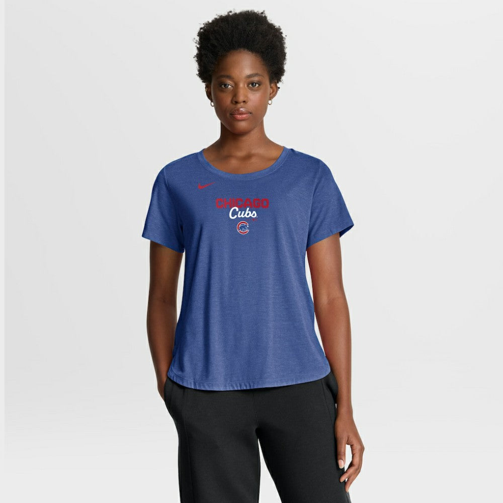 Chicago Cubs Nike Women's Arched Tri-Blend T-Shirt Near Me