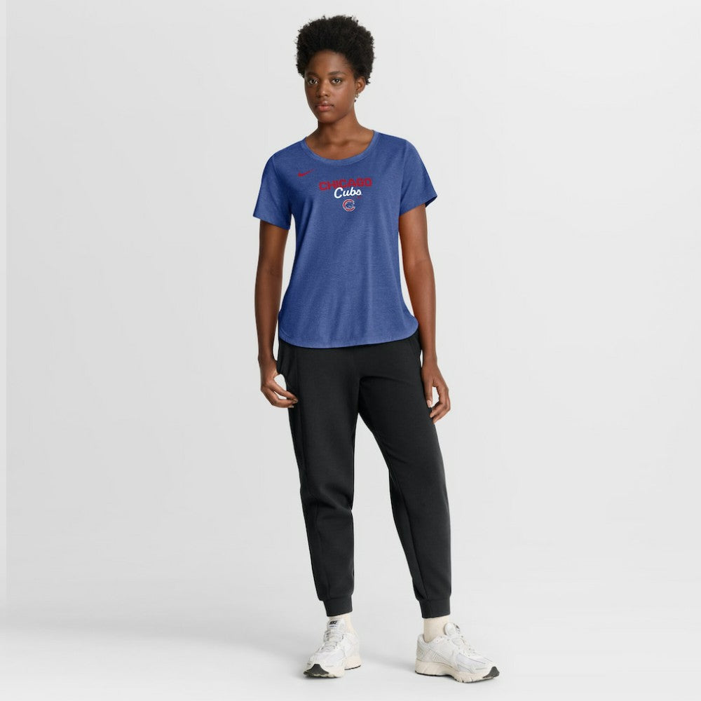 Chicago Cubs Nike Women's Arched Tri-Blend T-Shirt Near Me