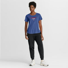 Chicago Cubs Nike Women's Arched Tri-Blend T-Shirt Near Me