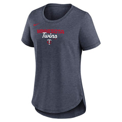 Minnesota Twins Nike Women's Arched Tri-Blend T-Shirt for sale