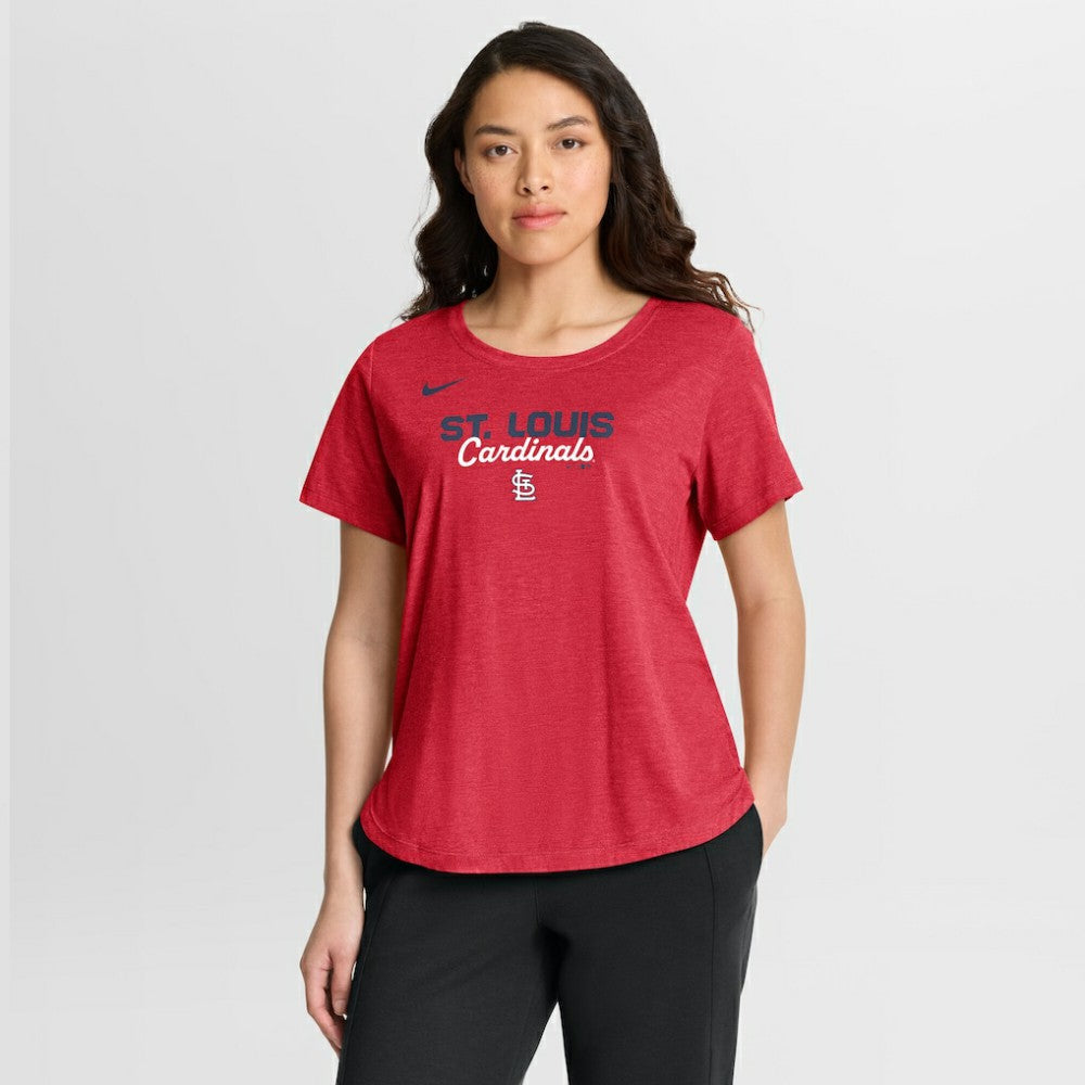St. Louis Cardinals Nike Women's Arched Tri-Blend T-Shirt Online