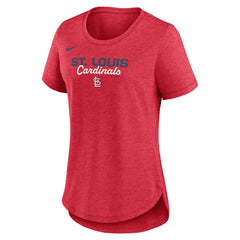 St. Louis Cardinals Nike Women's Arched Tri-Blend T-Shirt Online