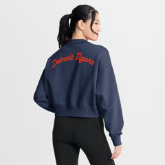 Detroit Tigers Nike Women's Primetime Phoenix Fleece Half-Zip Sweatshirt Outlet