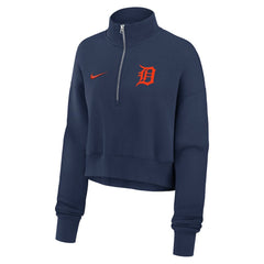 Detroit Tigers Nike Women's Primetime Phoenix Fleece Half-Zip Sweatshirt Outlet