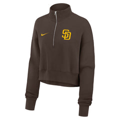 San Diego Padres Nike Women's Primetime Phoenix Fleece Half-Zip Sweatshirt Outlet