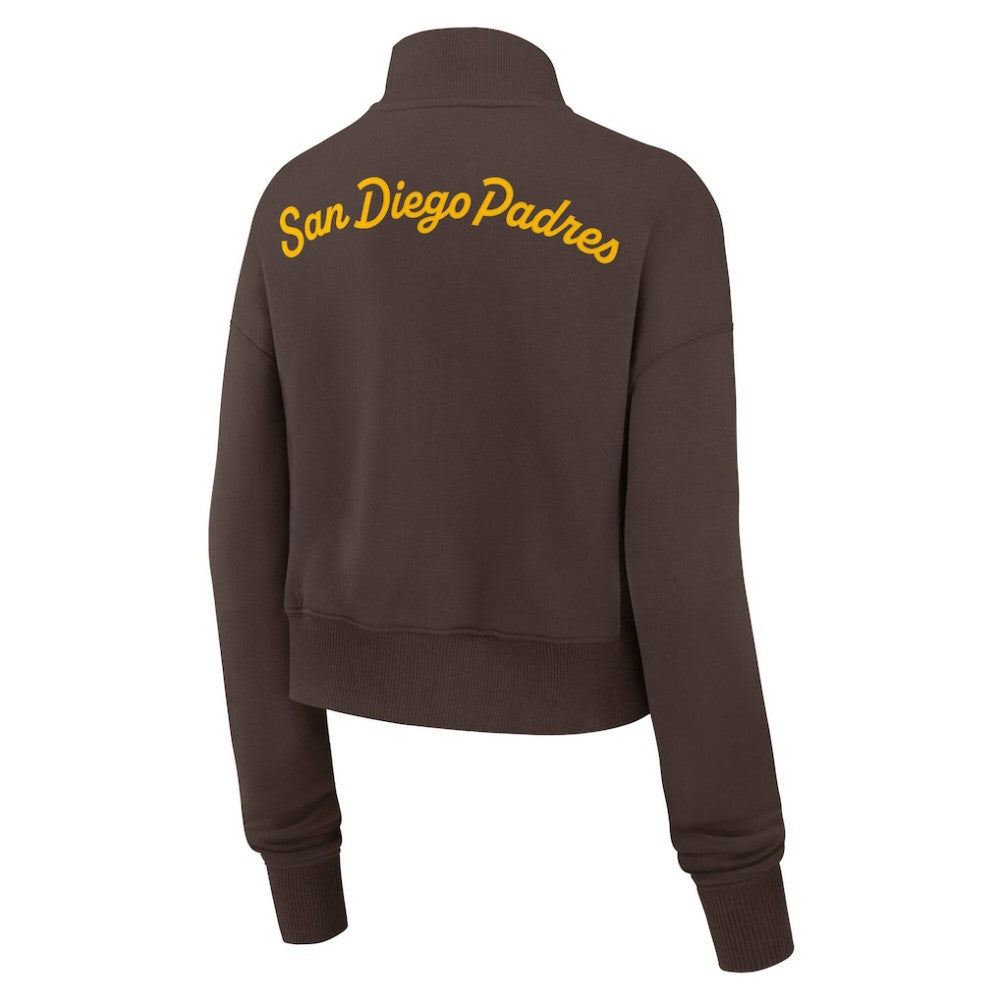 San Diego Padres Nike Women's Primetime Phoenix Fleece Half-Zip Sweatshirt Outlet