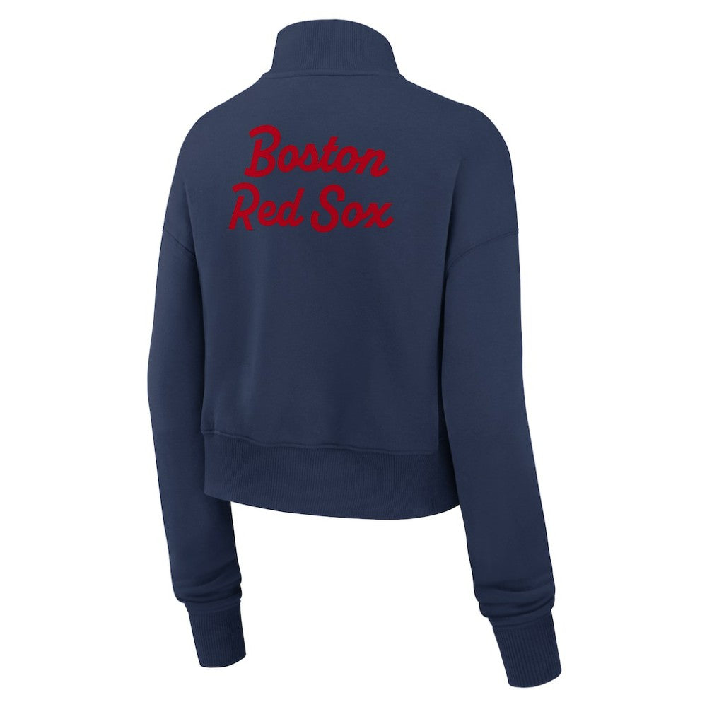 Boston Red Sox Nike Women's Primetime Phoenix Fleece Half-Zip Sweatshirt Discount