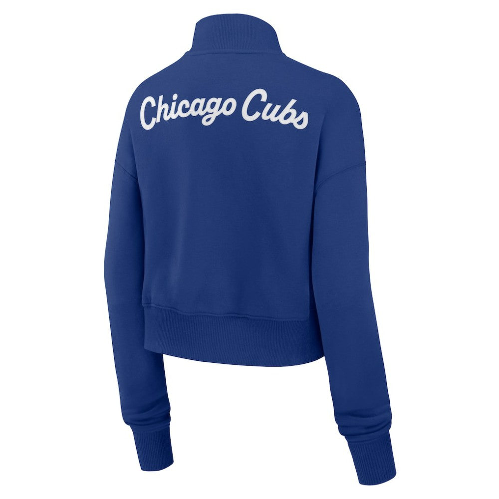 Chicago Cubs Nike Women's Primetime Phoenix Fleece Half-Zip Sweatshirt Outlet