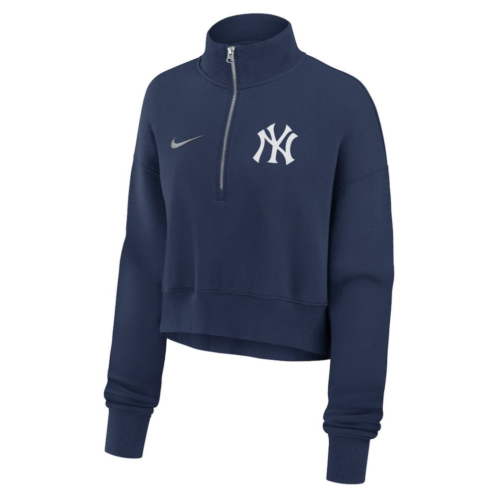 New York Yankees Nike Women's Primetime Phoenix Fleece Half-Zip Sweatshirt Near Me