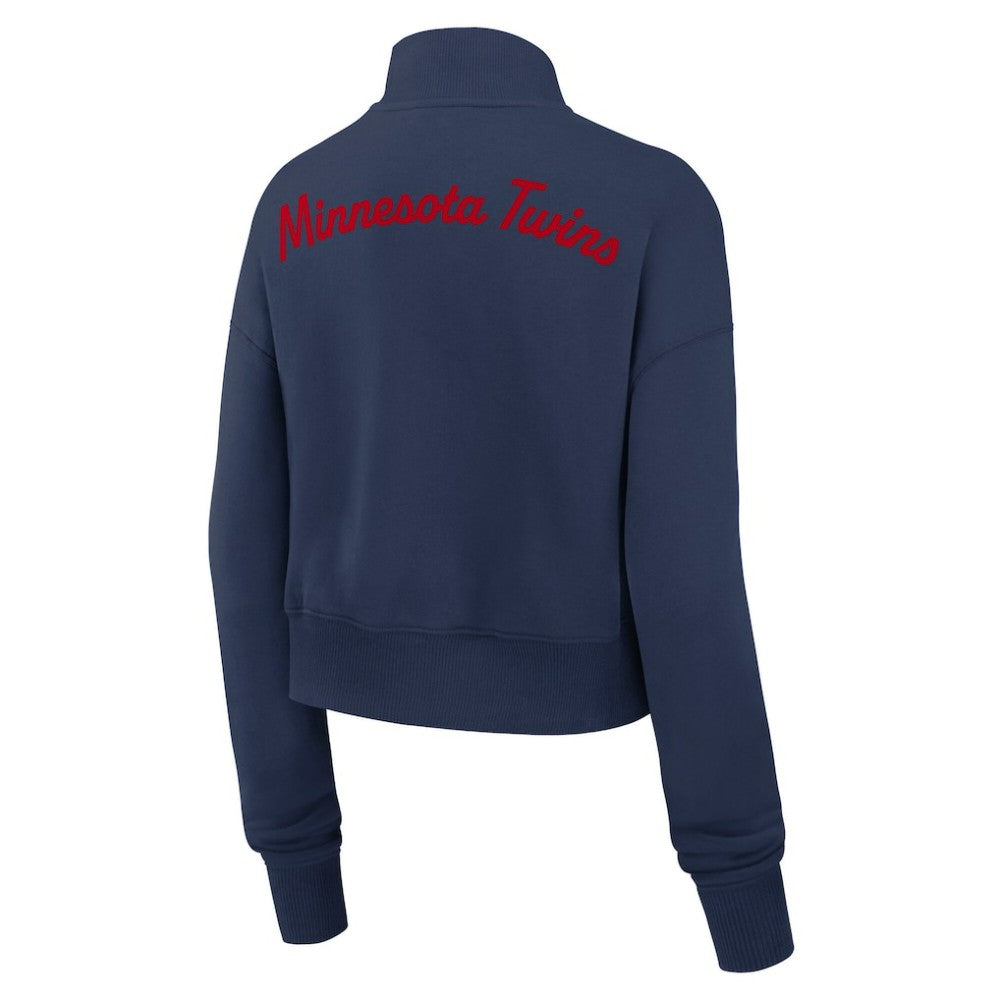 Minnesota Twins Nike Women's Primetime Phoenix Fleece Half-Zip Sweatshirt for sale