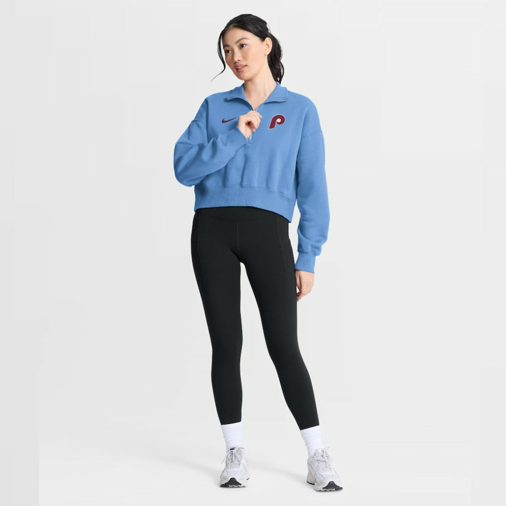 Philadelphia Phillies Nike Women's Primetime Phoenix Fleece Half-Zip Sweatshirt Near Me